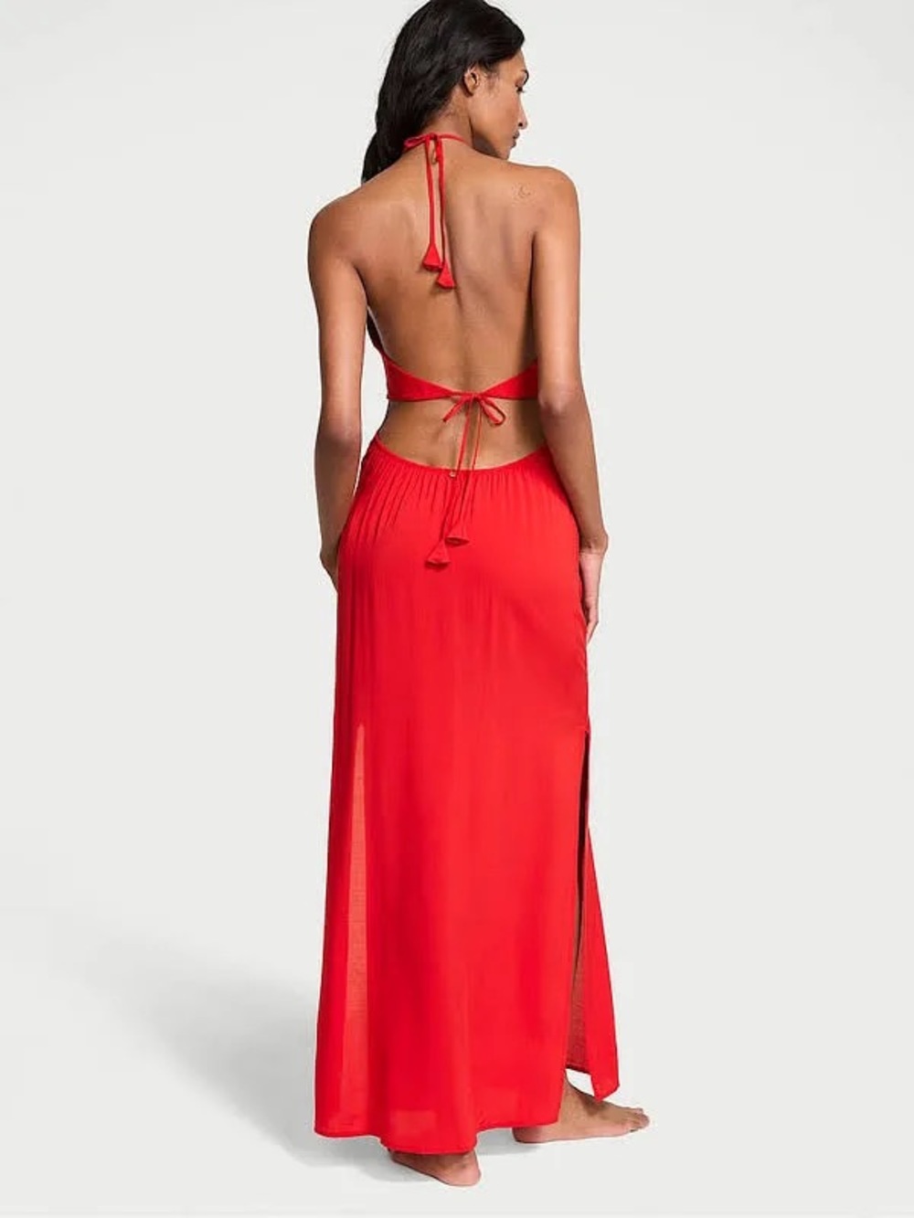 Victoria secret Swim red coverup maxi dress size small NWT - Picture 2 of 6